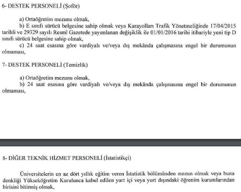 İçişleri Bakanlığı Göç İdaresi Başkanlığı personel alımı başvuru özel şartları ve tarihi 2025 14